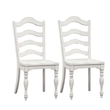 Magnolia Manor Ladder Back Side Chair (RTA)-Set of 2 in Antique White