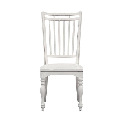 Magnolia Manor Spindle Back Side Chair (RTA)-Set of 2 in Antique White