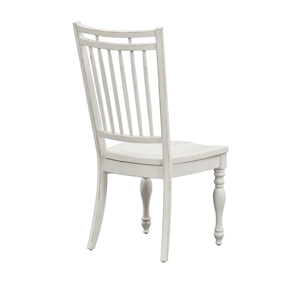 Magnolia Manor Spindle Back Side Chair (RTA)-Set of 2 in Antique White