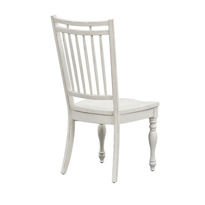 Magnolia Manor Spindle Back Side Chair (RTA)-Set of 2 in Antique White