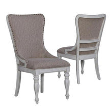 Upholstered Wingback Dining Chairs with European Style, Set of 2