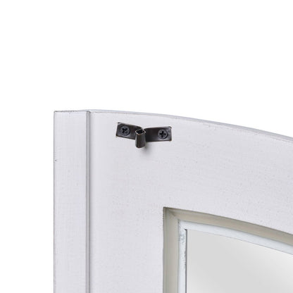Magnolia Manor 2 Piece Bunching Glass Cabinet Set - LED Touch Light, Storage