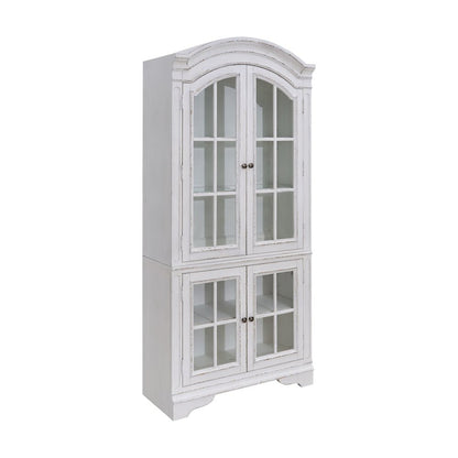 Magnolia Manor Glass Display Cabinet - LED Touch Light, Storage Display