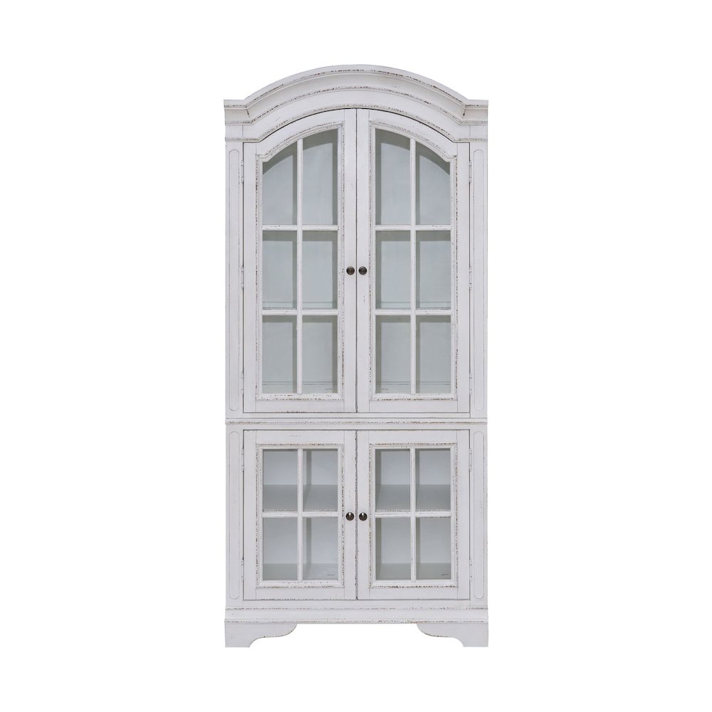 Magnolia Manor Glass Display Cabinet - LED Touch Light, Storage Display