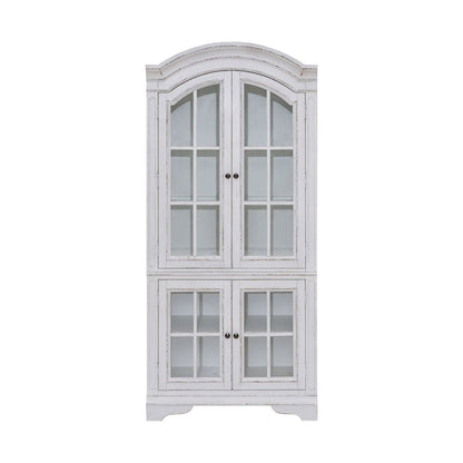 Magnolia Manor Glass Display Cabinet - LED Touch Light, Storage Display
