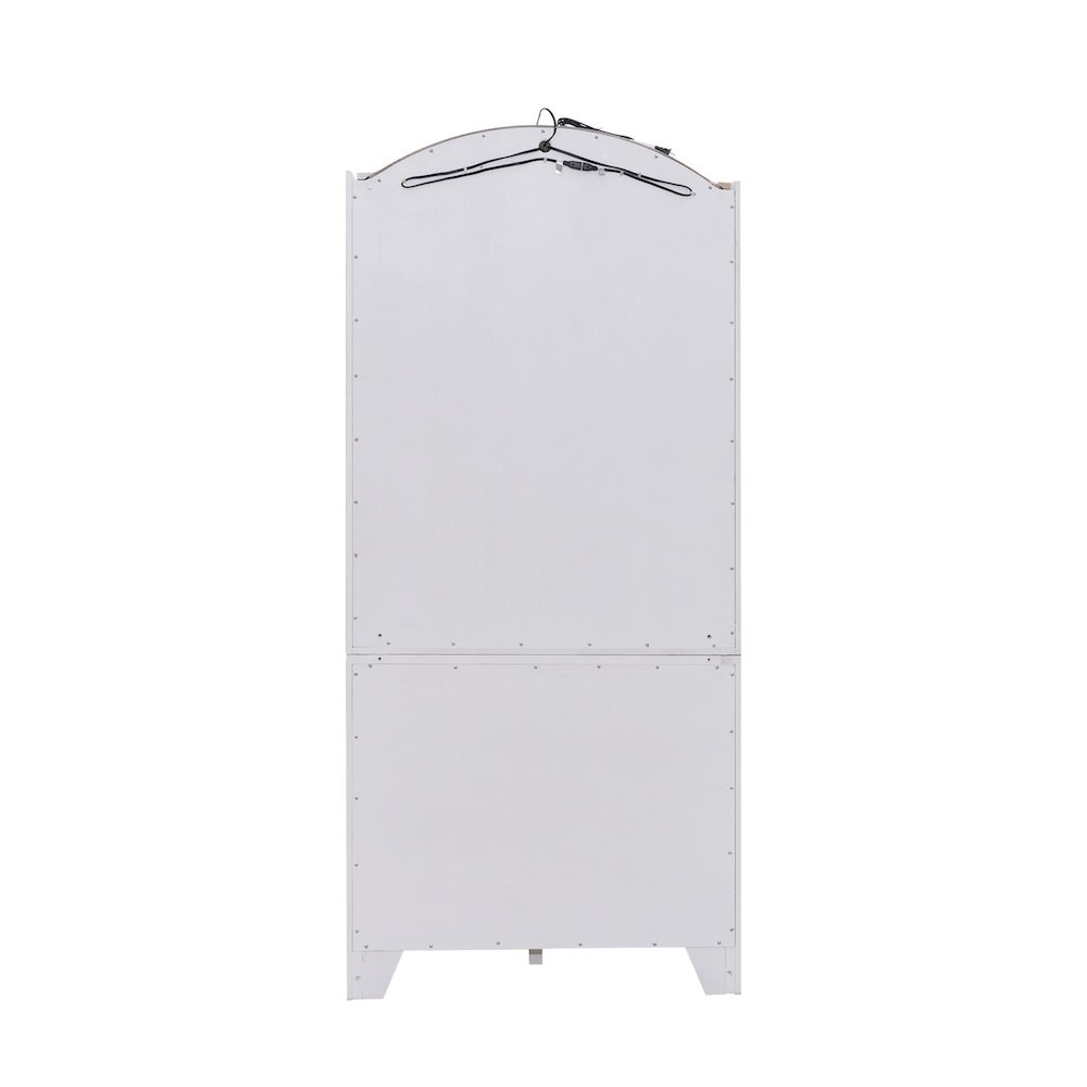Magnolia Manor Glass Display Cabinet - LED Touch Light, Storage Display