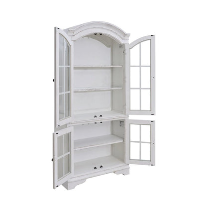 Magnolia Manor Glass Display Cabinet - LED Touch Light, Storage Display