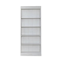 Magnolia Manor 72 Inch Bookcase Office Storage  - Antique White & Weathered Bark