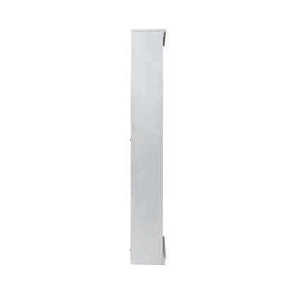 Magnolia Manor 84 Inch Bookcase Office Storage  - Antique White & Weathered Bark