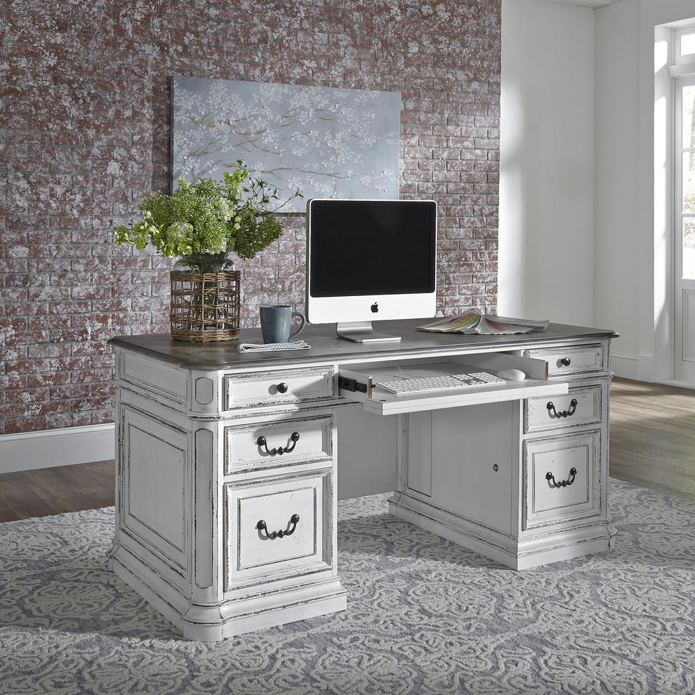 Magnolia Manor Desk in Antique White