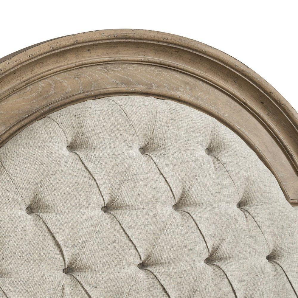Magnolia Manor Queen Upholstered Panel Headboard - Weathered Bisque