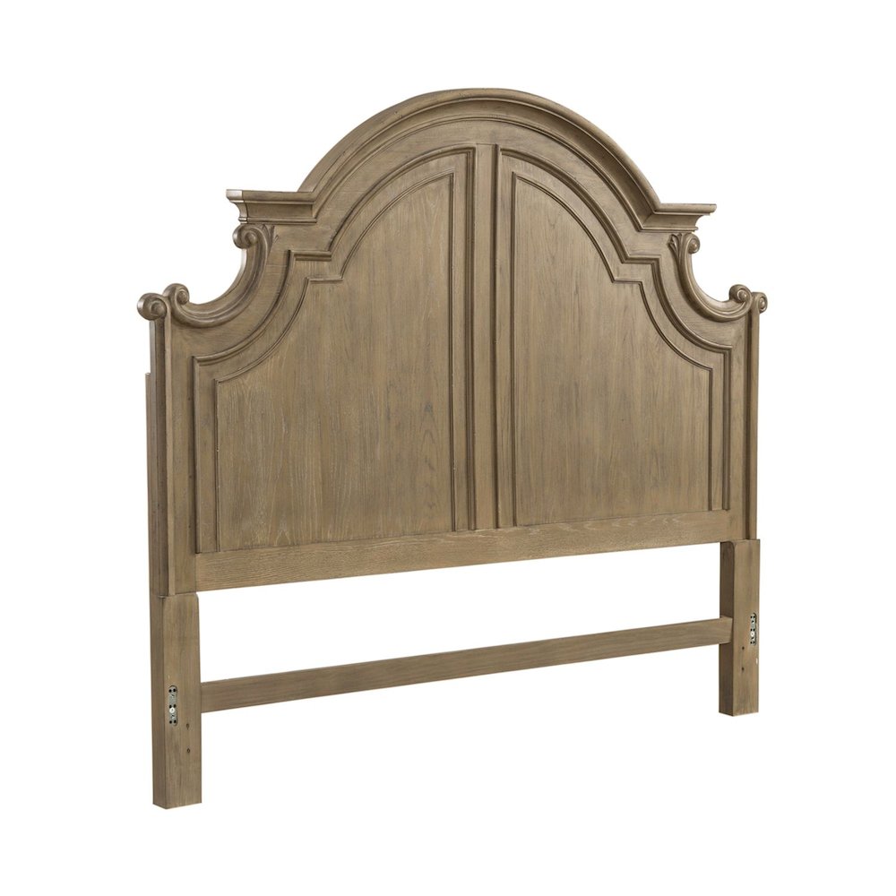 Magnolia Manor King Panel Headboard in Weathered Bisque