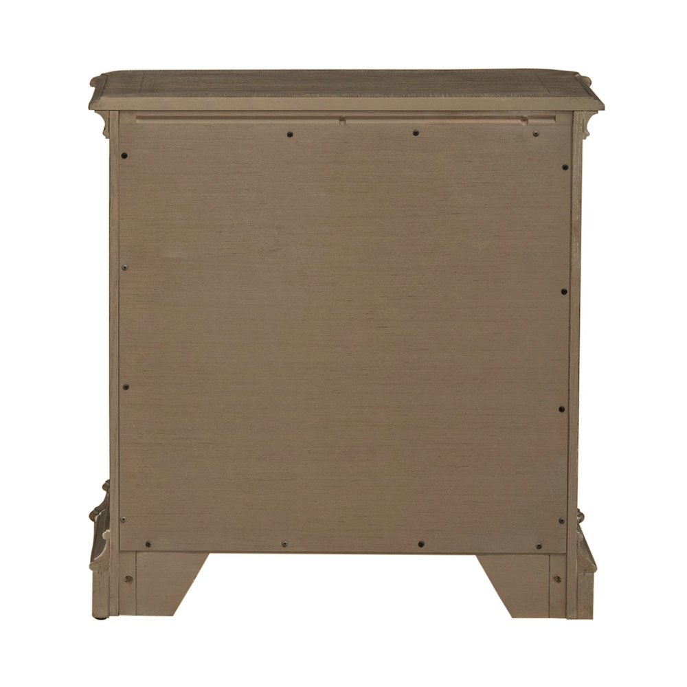 Magnolia Manor 2 Drawer Nightstand in Weathered Bisque