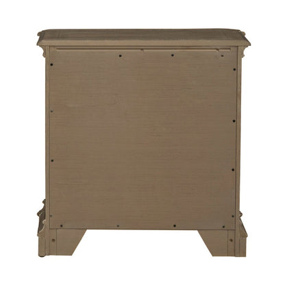 Magnolia Manor 2 Drawer Nightstand in Weathered Bisque