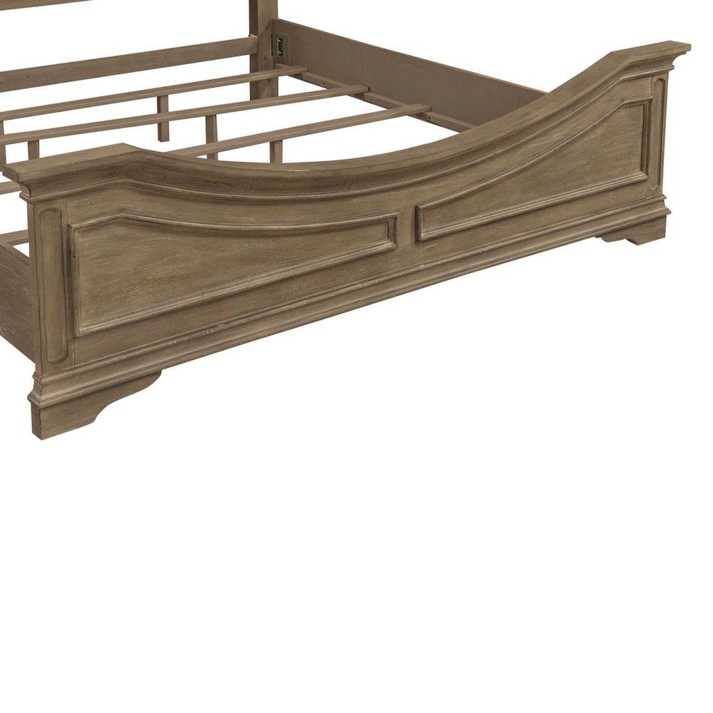Magnolia Manor King Uph Bed in Weathered Bisque