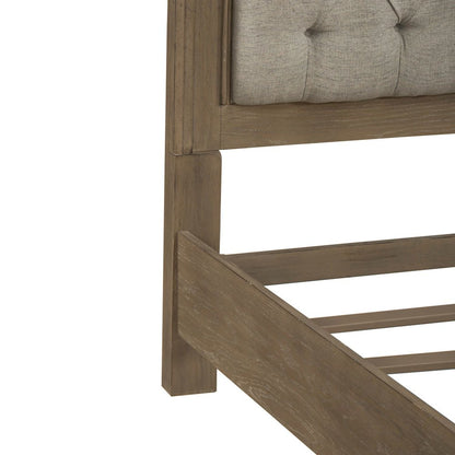 Magnolia Manor King Uph Bed in Weathered Bisque