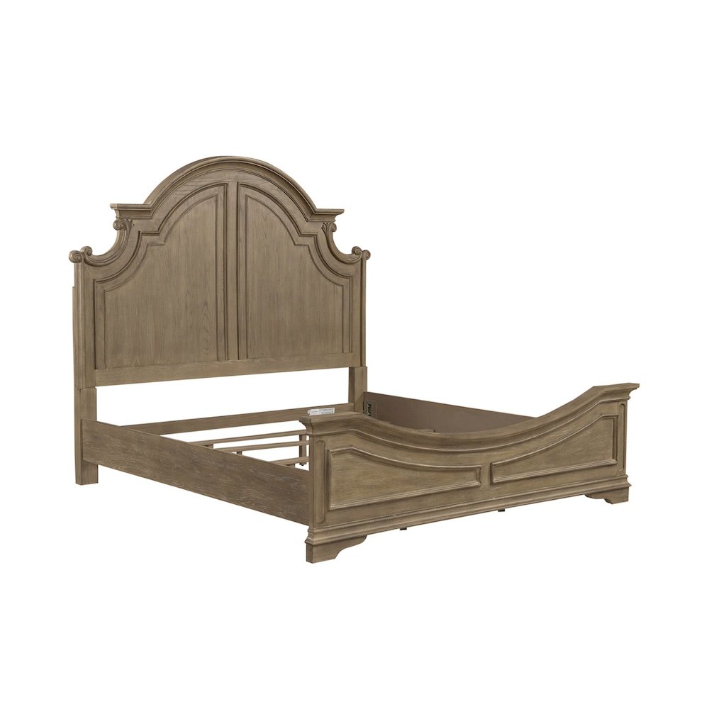 Magnolia Manor Queen Panel Bed in Weathered Bisque
