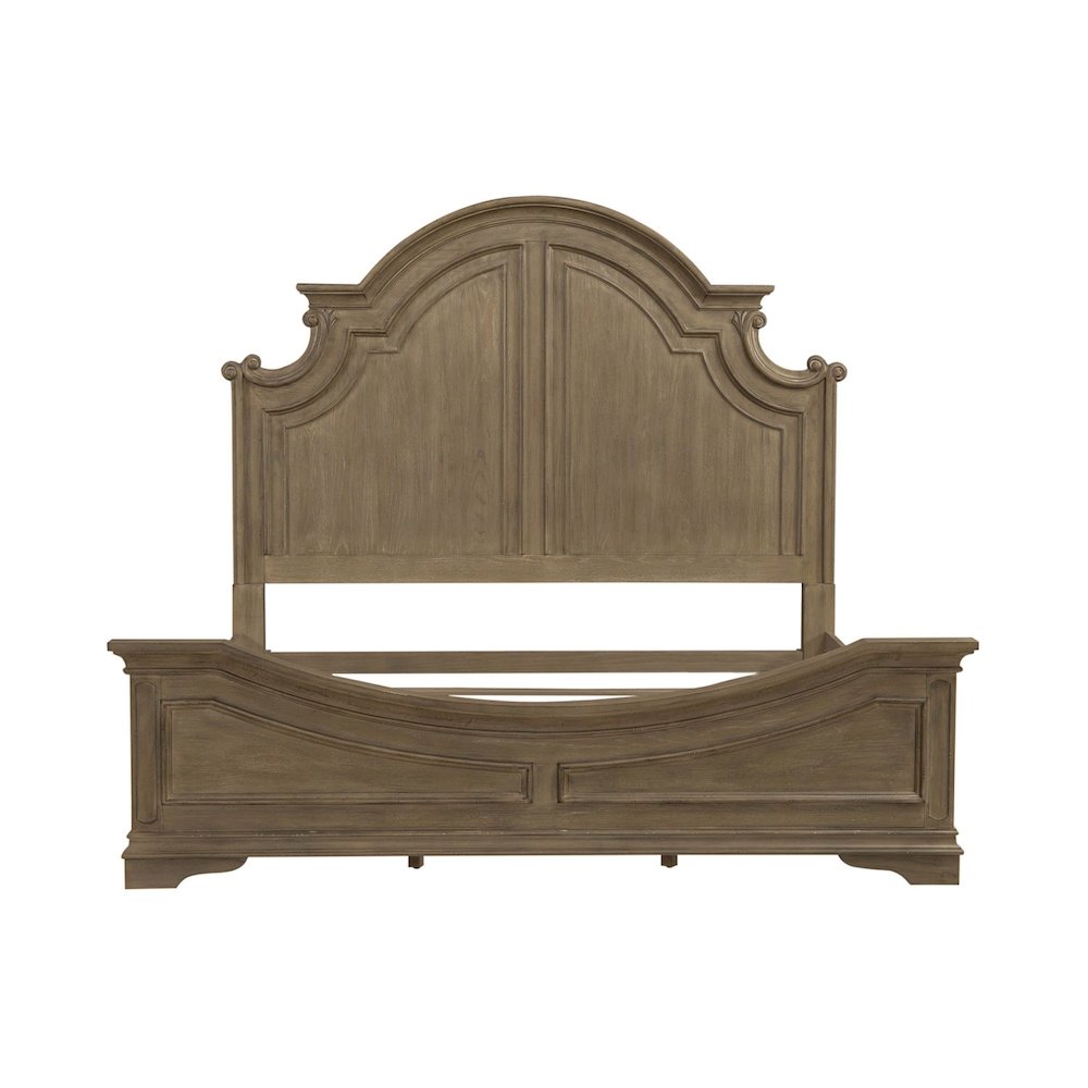 Magnolia Manor Queen Panel Bed in Weathered Bisque