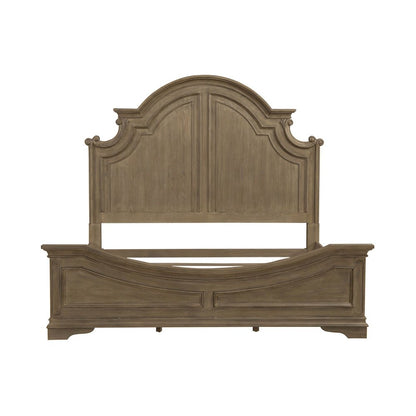 Magnolia Manor Queen Panel Bed in Weathered Bisque