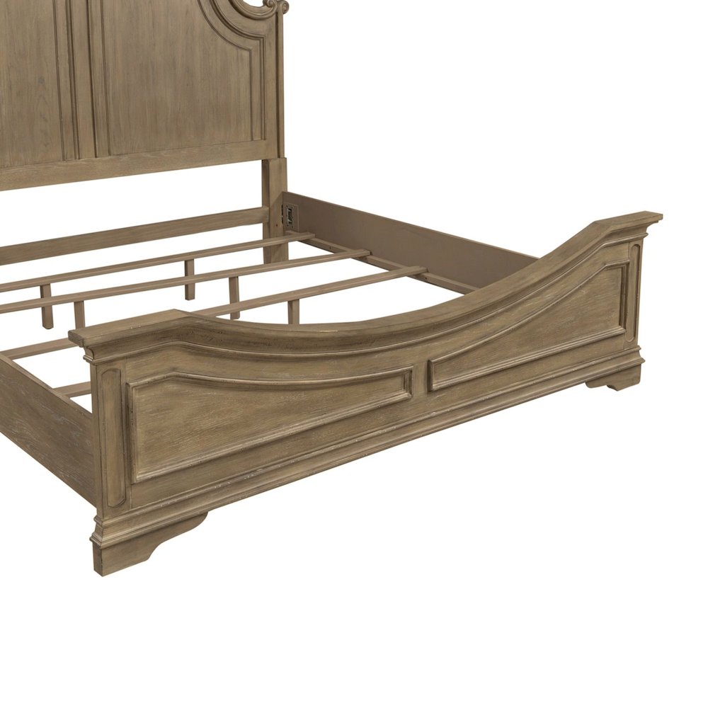 Magnolia Manor Queen Panel Bed in Weathered Bisque