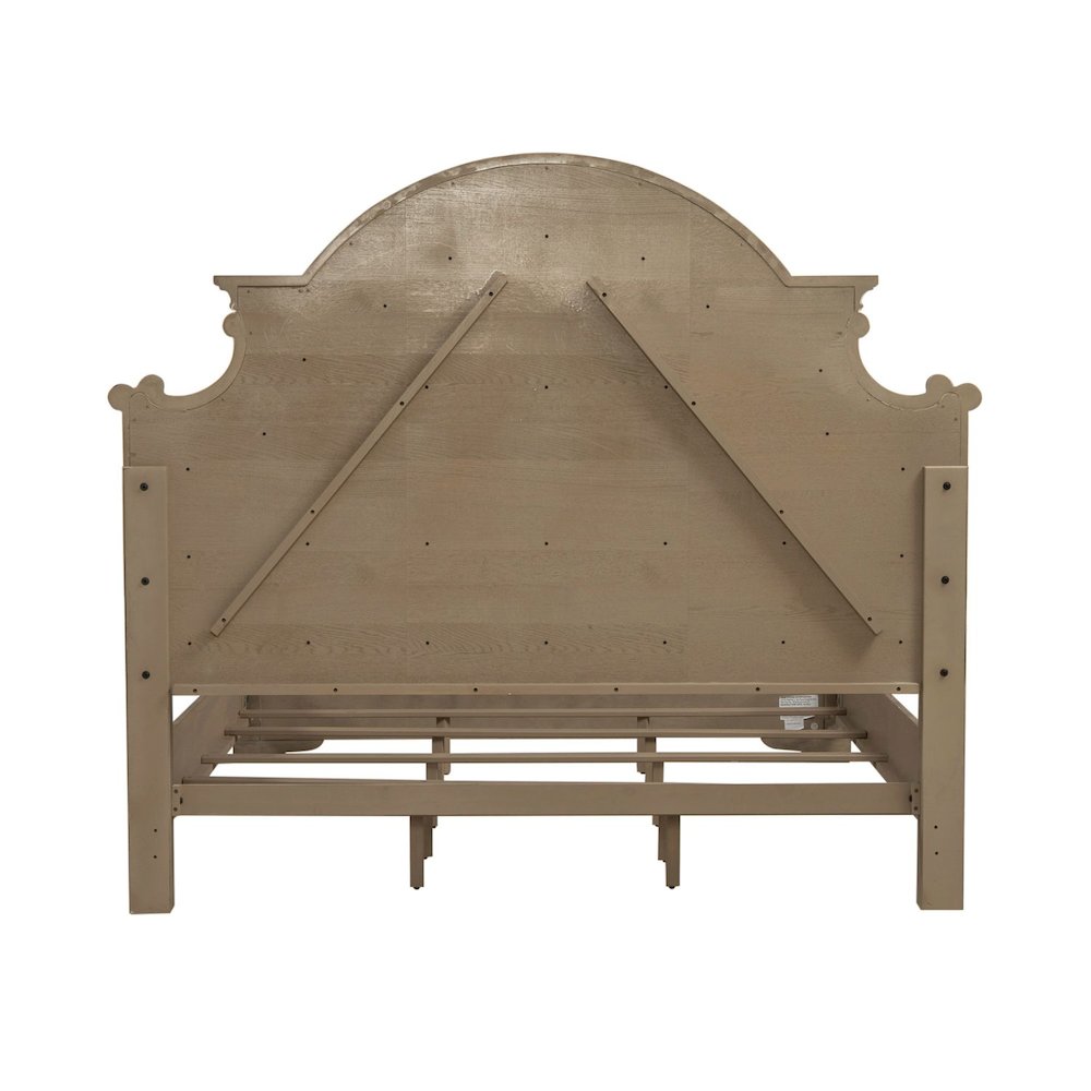 Magnolia Manor Queen Uph Bed in Weathered Bisque