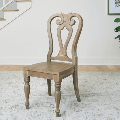 Magnolia Manor Splat Back Side Chair (RTA) - Set of 2 in Weathered Bisque