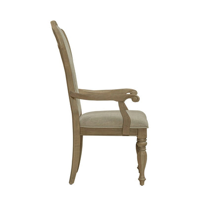 Magnolia Manor Splat Back Arm Chair (RTA) - Set of 2 in Weathered Bisque
