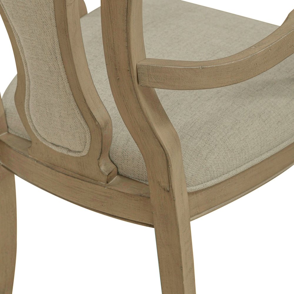 Magnolia Manor Splat Back Arm Chair (RTA) - Set of 2 in Weathered Bisque