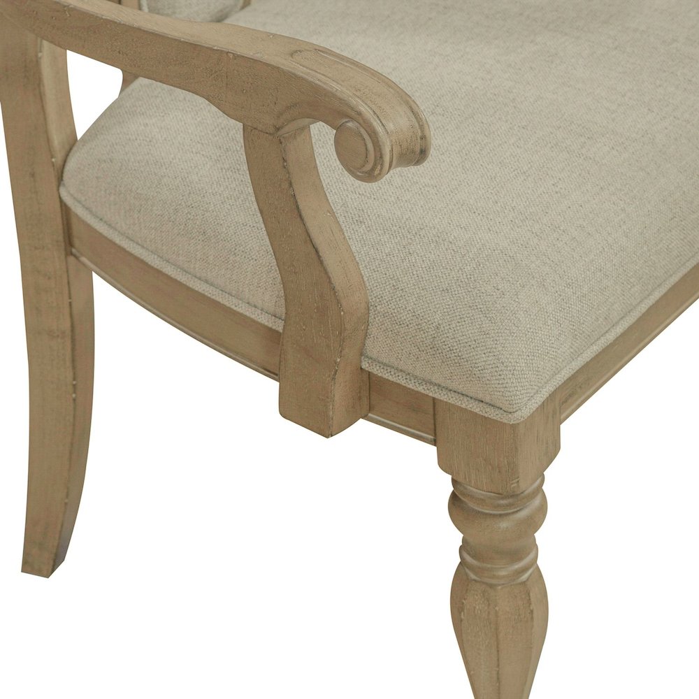 Magnolia Manor Splat Back Arm Chair (RTA) - Set of 2 in Weathered Bisque
