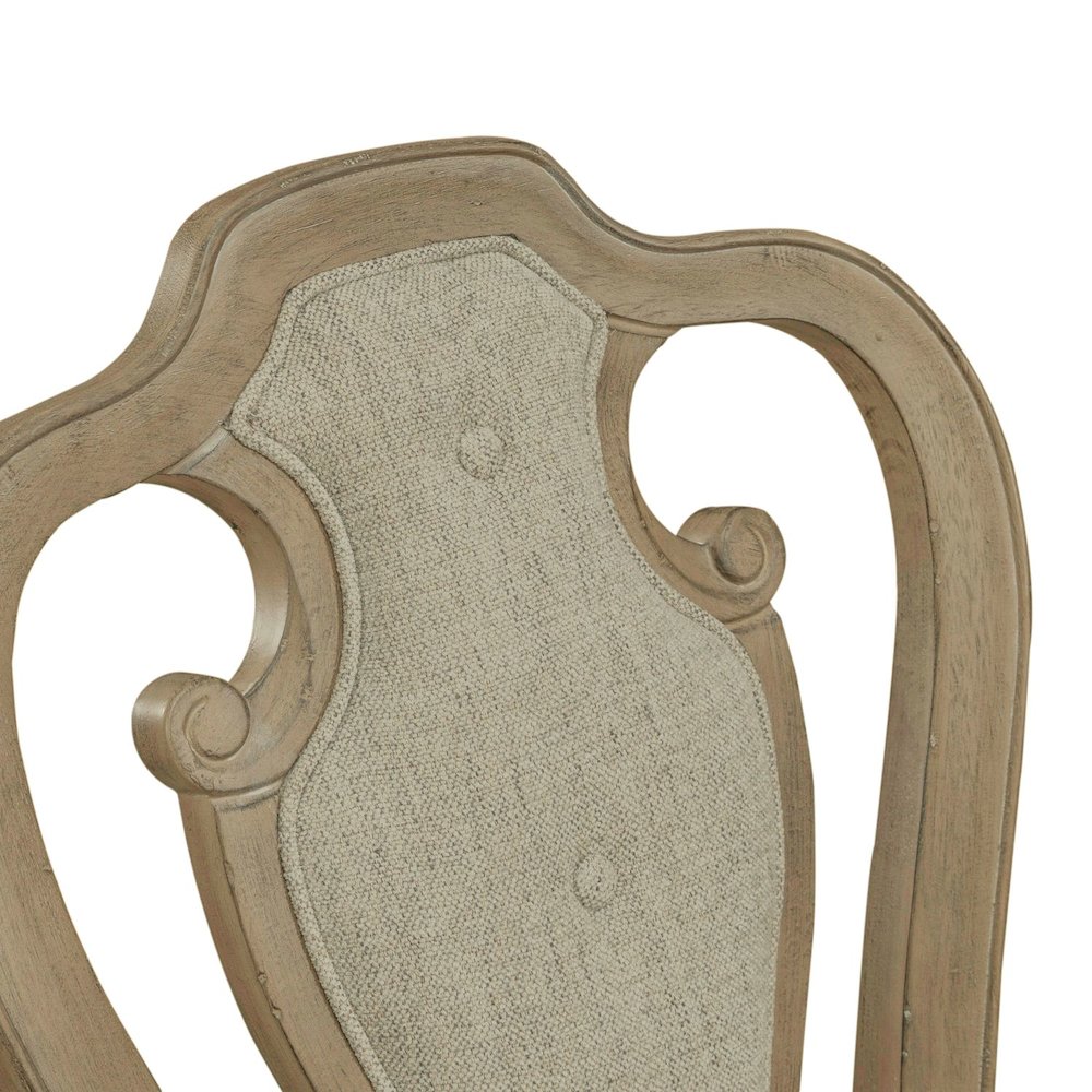 Magnolia Manor Splat Back Uph Side Chair (RTA) - Set of 2 in Weathered Bisque