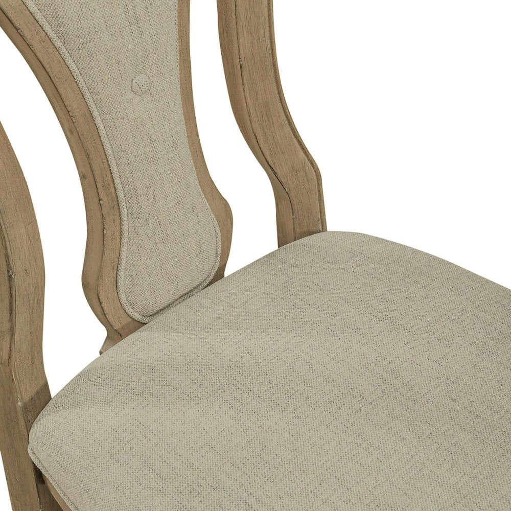 Magnolia Manor Splat Back Uph Side Chair (RTA) - Set of 2 in Weathered Bisque