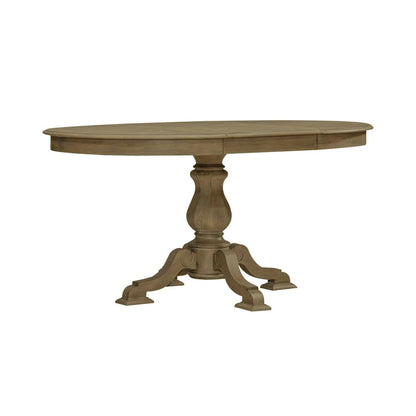 Magnolia Manor Pedestal Table Set in Weathered Bisque