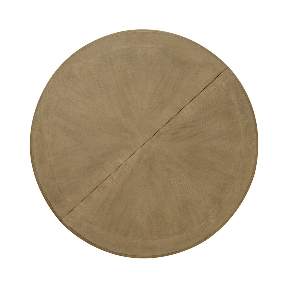 Magnolia Manor Pedestal Table Set in Weathered Bisque