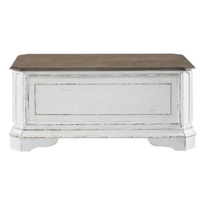 Magnolia Manor Storage Trunk in Antique White