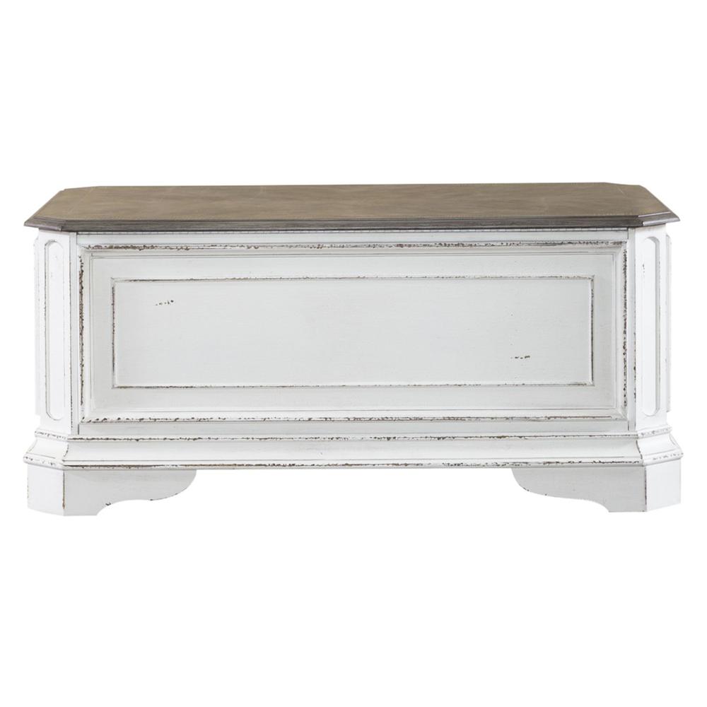 Magnolia Manor Storage Trunk in Antique White