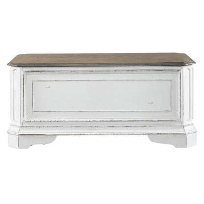 Magnolia Manor Storage Trunk in Antique White