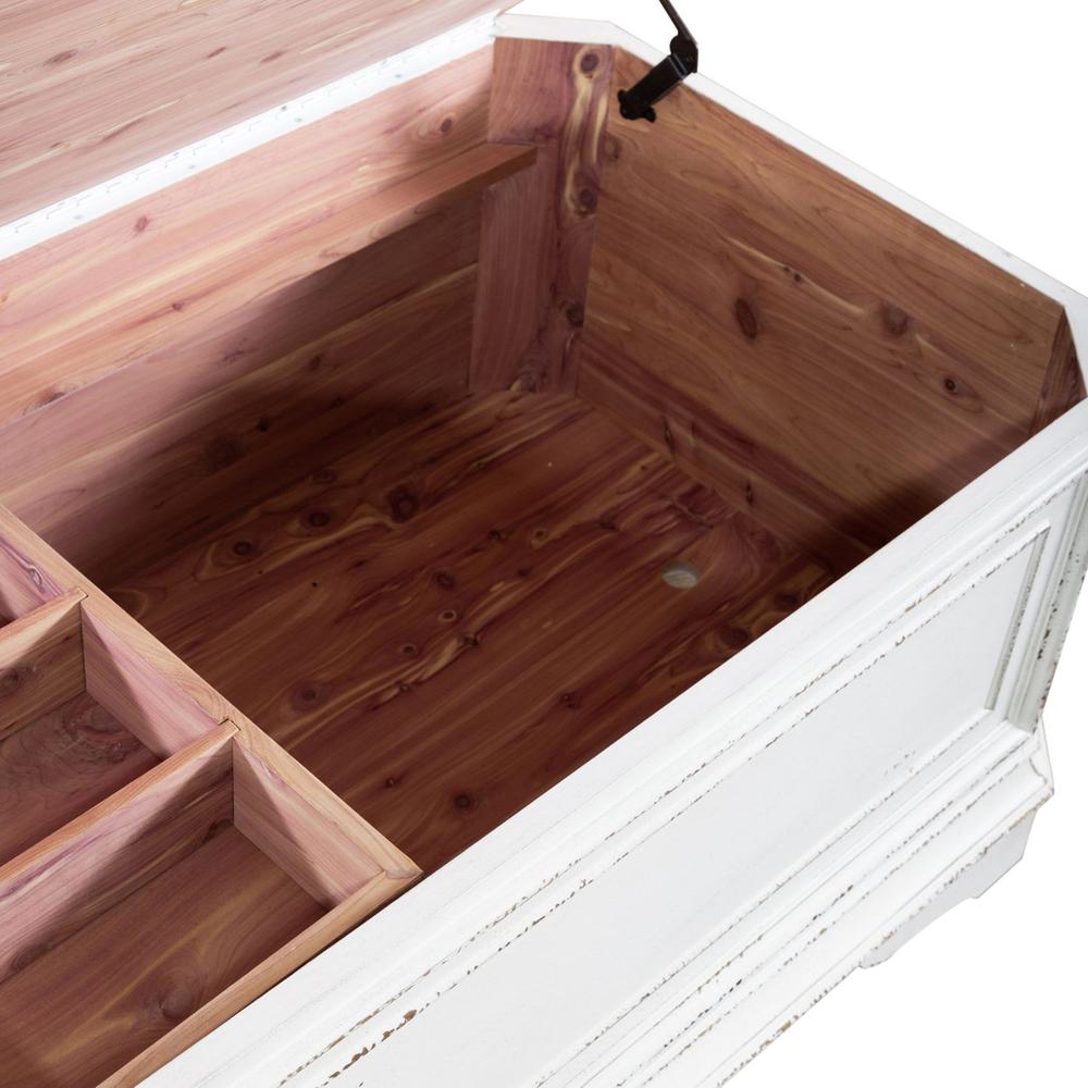 Magnolia Manor Storage Trunk in Antique White