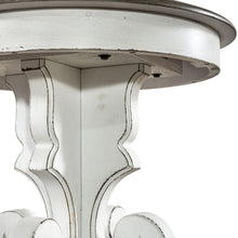 Magnolia Manor Round End Table in Antique White