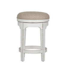 Magnolia Manor Console Swivel Stool in Antique White