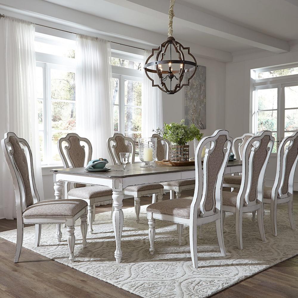 Magnolia Manor Rectangular Leg Table in Antique White