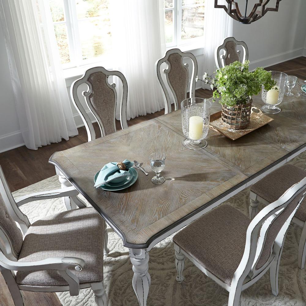 Magnolia Manor Rectangular Leg Table in Antique White