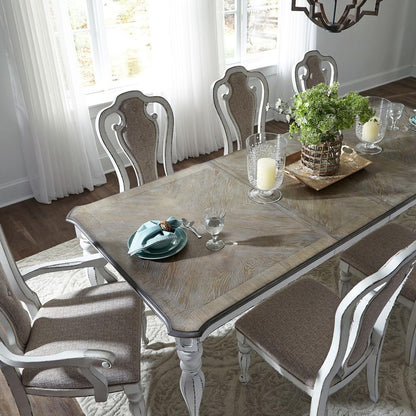 Magnolia Manor Rectangular Leg Table in Antique White