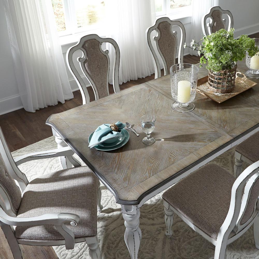 Magnolia Manor Rectangular Leg Table in Antique White