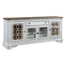 Magnolia Manor Entertainment TV Stand in Antique White