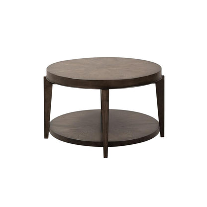 Penton Oval Cocktail Table in Espresso Stone