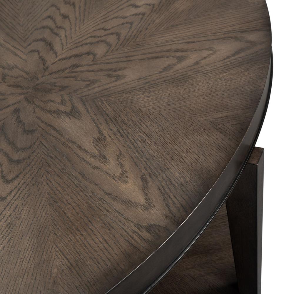 Penton Oval Cocktail Table in Espresso Stone