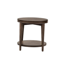 Penton Round End Table in Espresso Stone