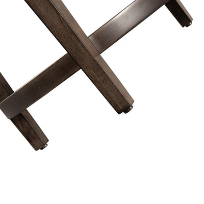 Penton Round End Table in Espresso Stone