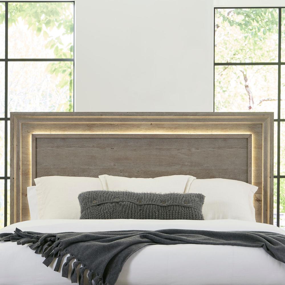 Horizons Queen Panel Bed in Graystone