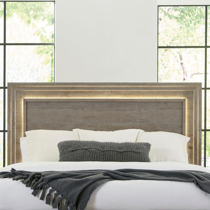 Horizons Queen Panel Bed in Graystone